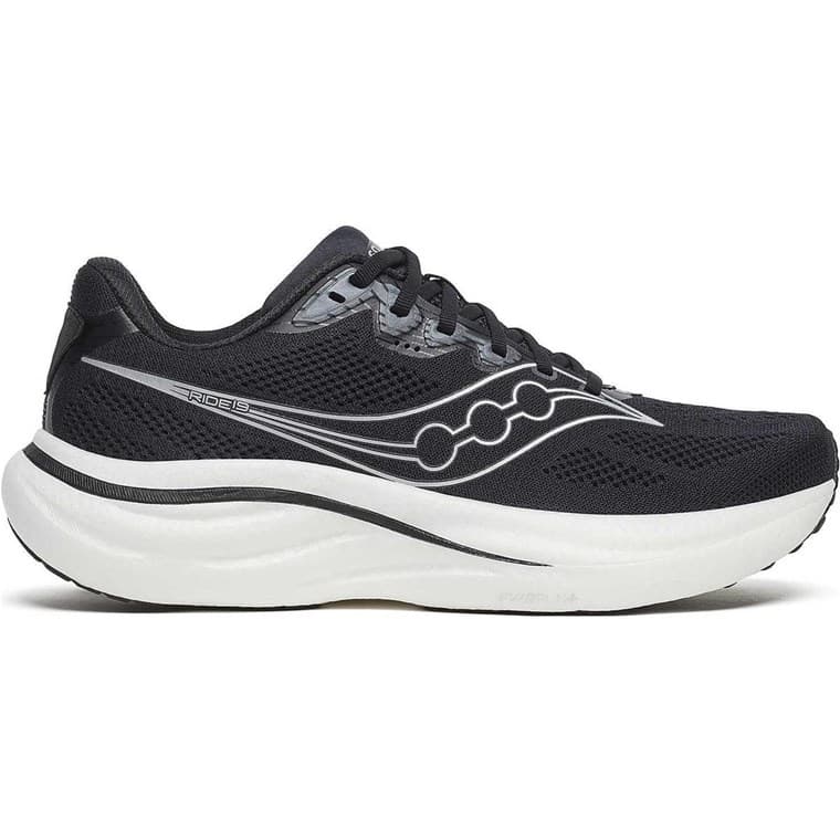 Saucony Ride 19 Wide W Black/Silver