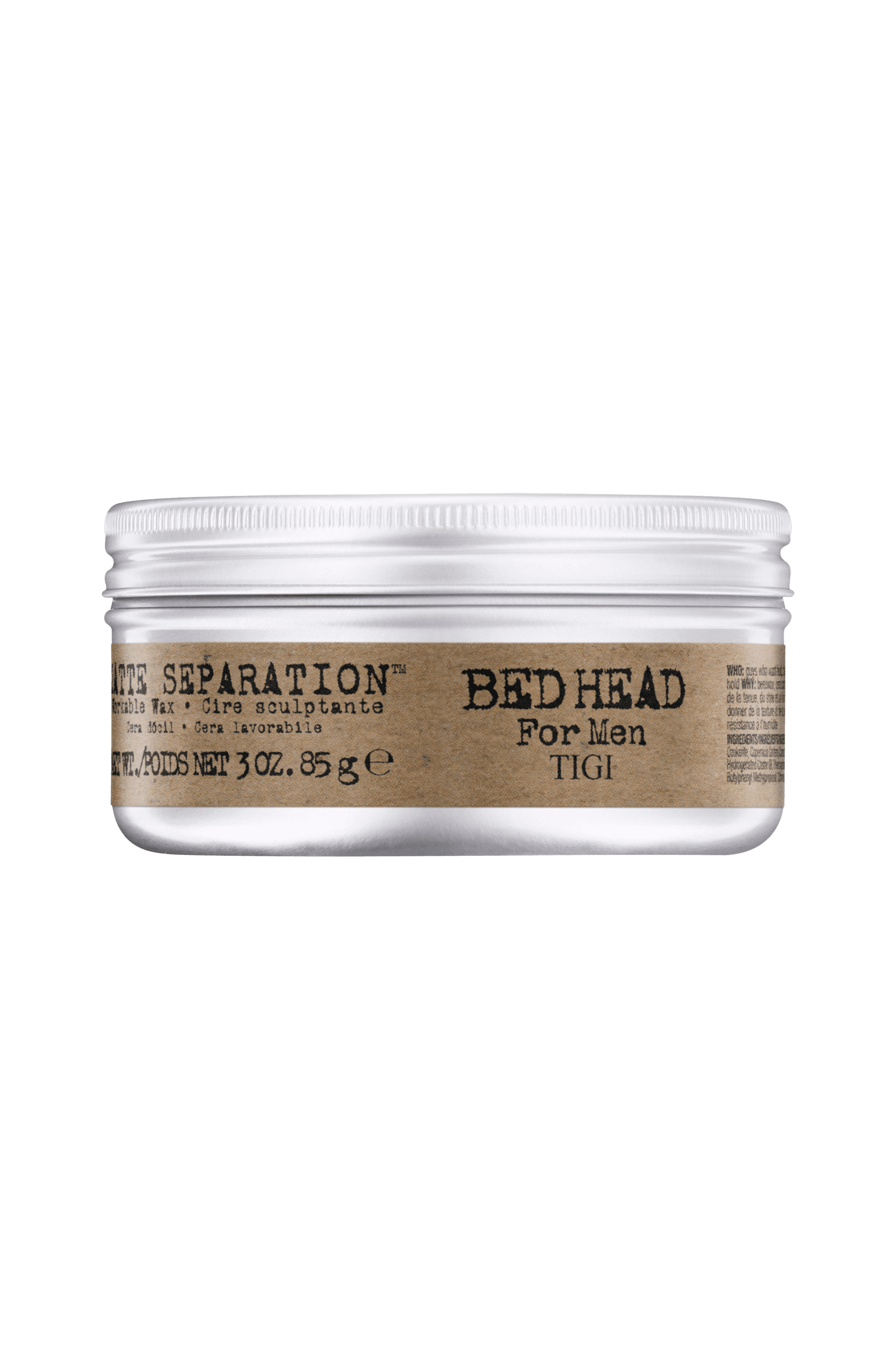 Bed Head For Men Matte Separation Wax 85g