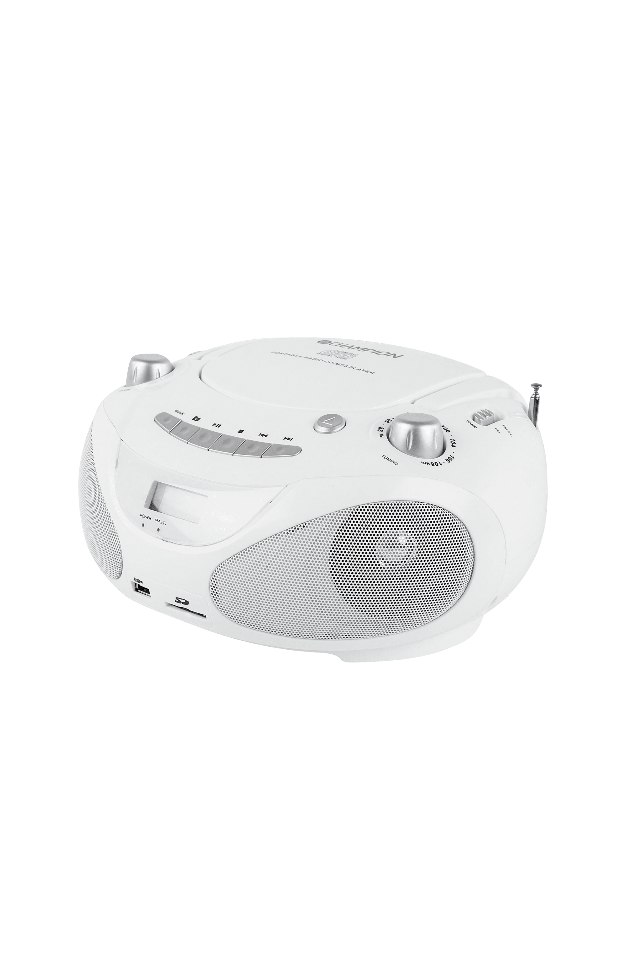 Boombox CD/Radio/MP3/USB White ABB200W