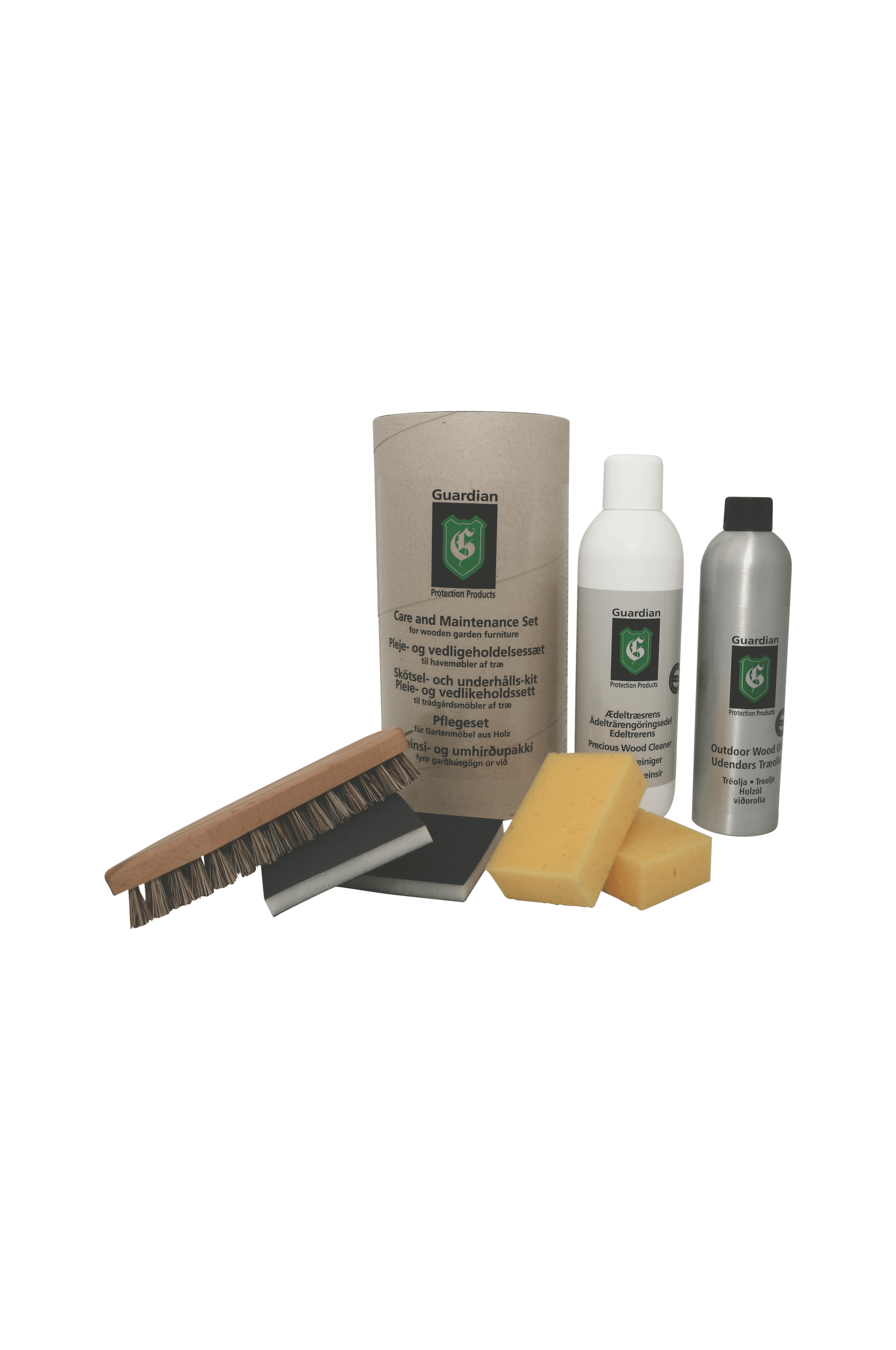 Vedlikeholdssett for hagemøbler i tre