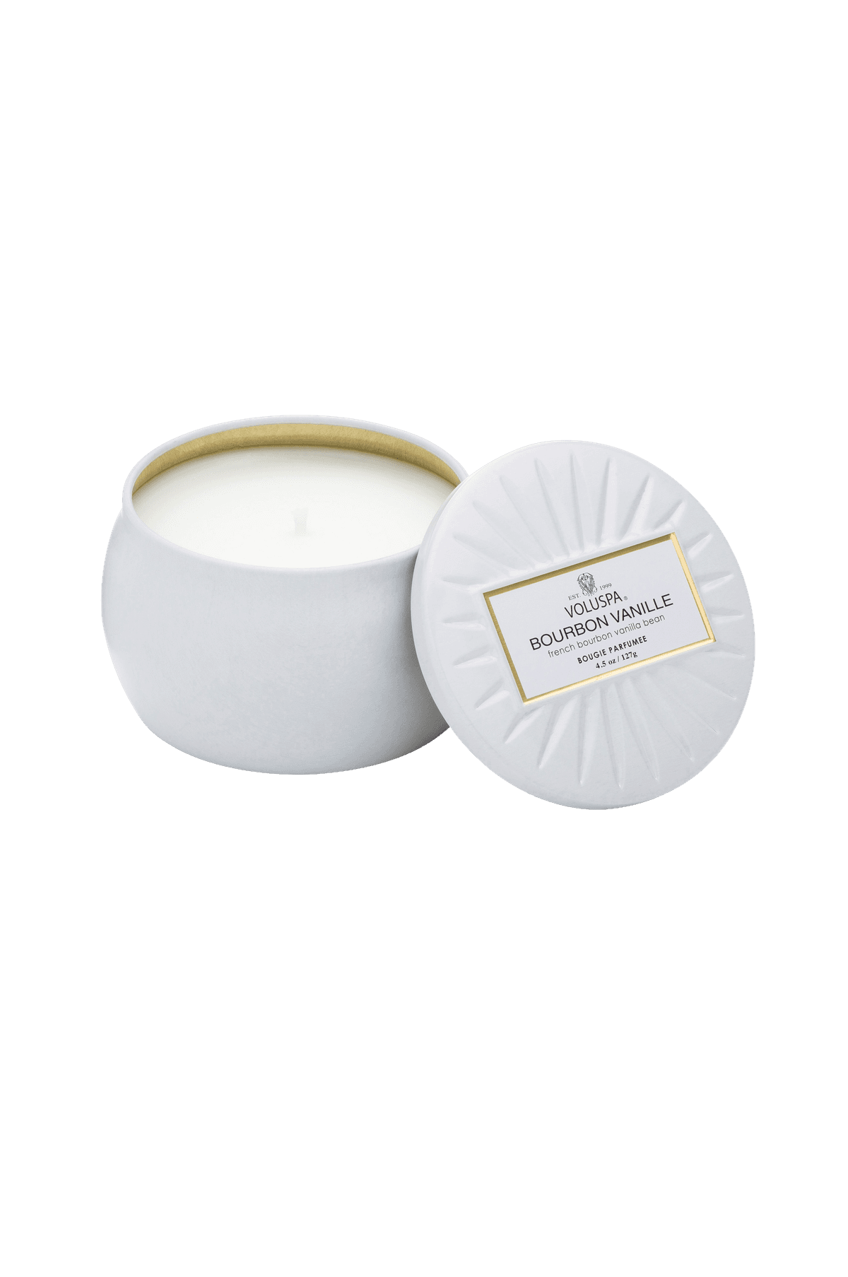 Bourbon Vanille- Petite Tin Candle 25H