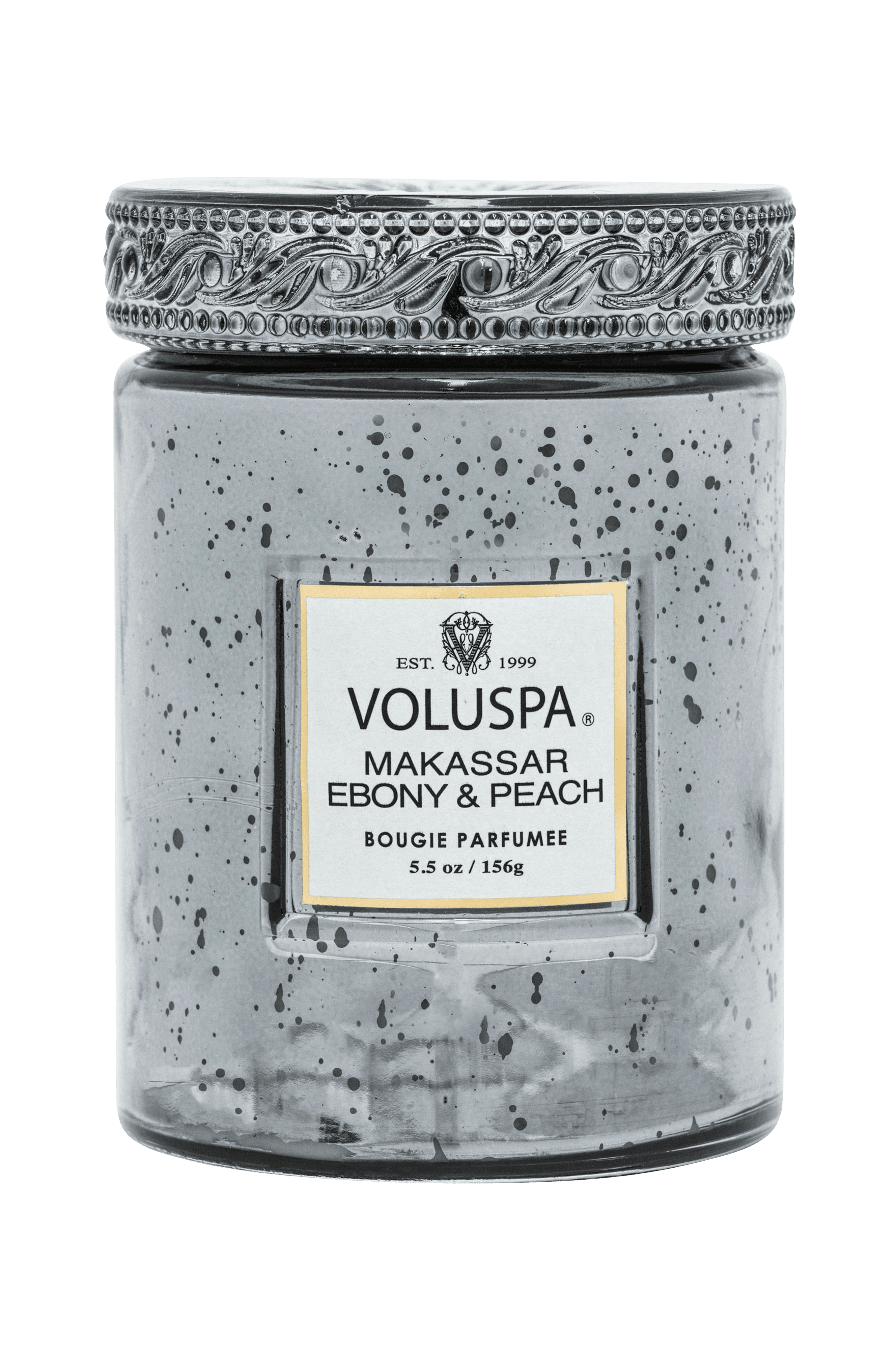 Makassar Ebony & Peach- Small Glass Jar 50H