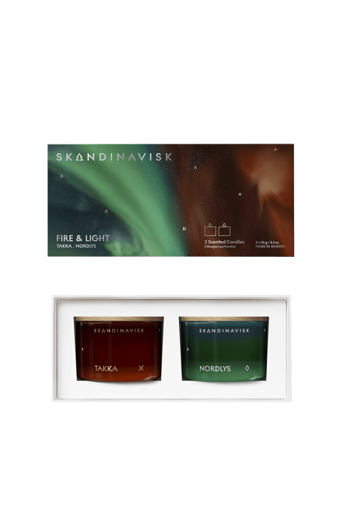 Fire & Light Mini Candle Giftset 2 X 90G