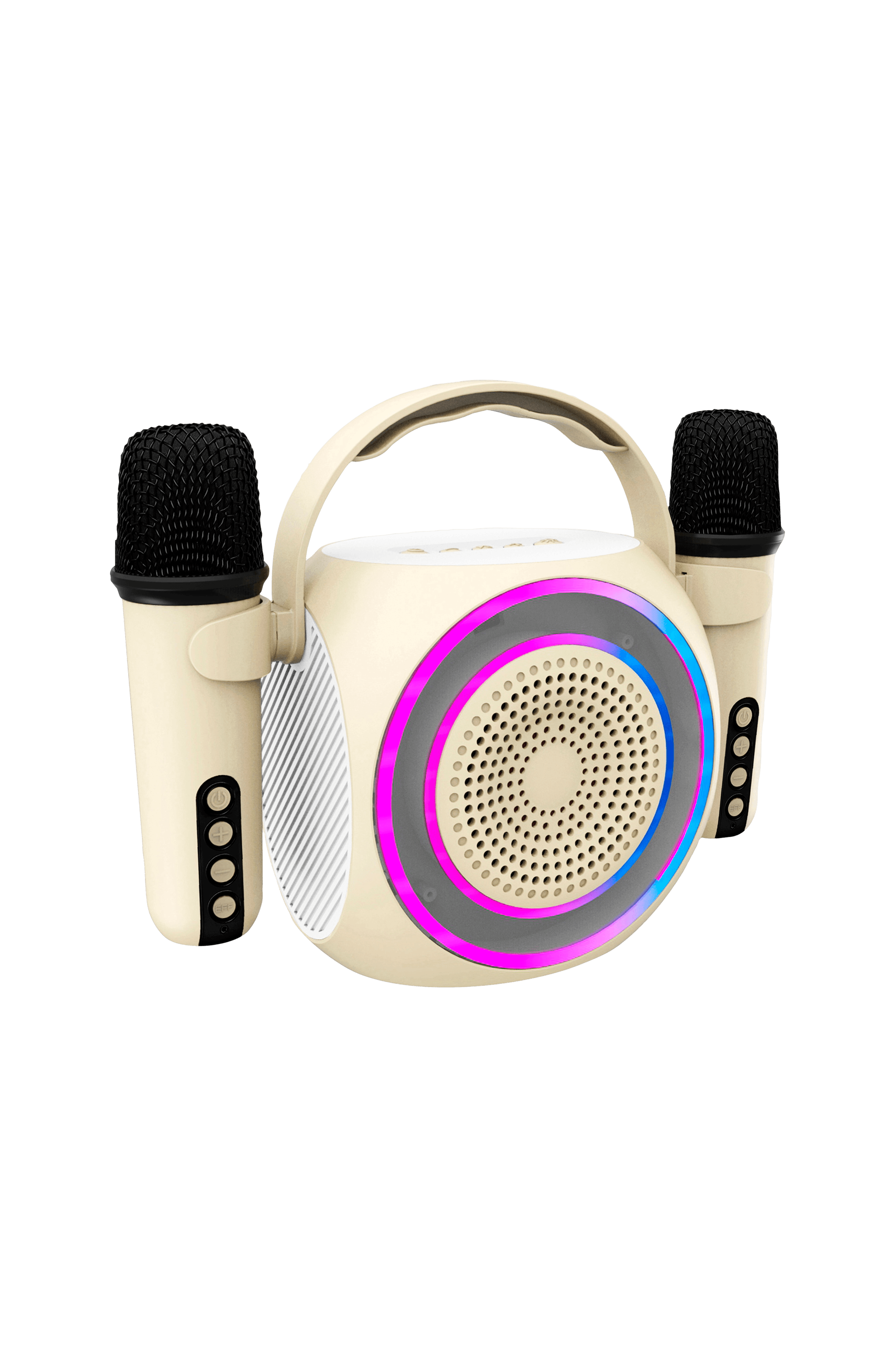 Trådløs høyttaler RGB + 2 trådløse Mikrofoner Partymic2