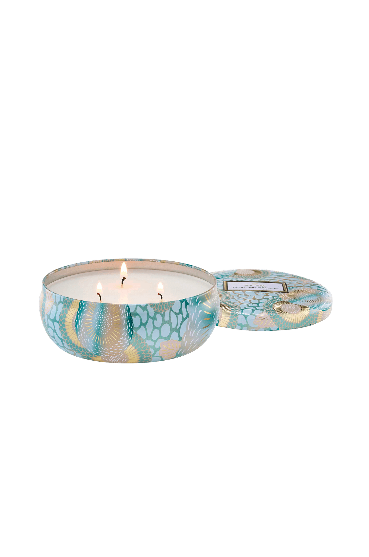 California SUMMERS- 3-Wick Tin Candle 40H