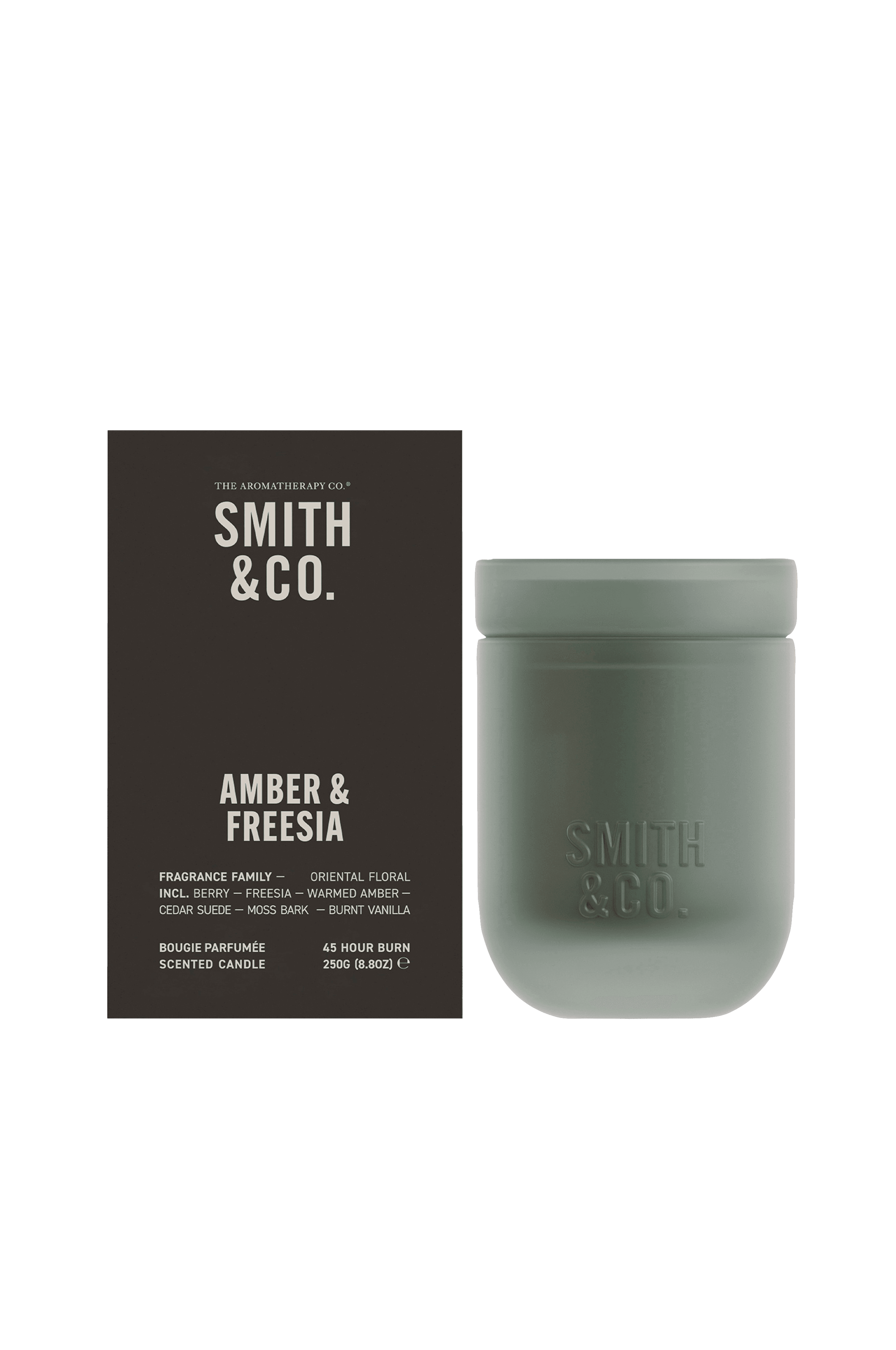 Amber & Freesia Scented Candle 250 g 50 timer