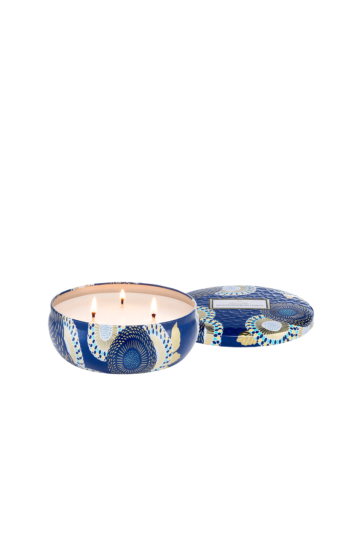 Mediterranean Lemon 3-Wick Tin Candle 40H