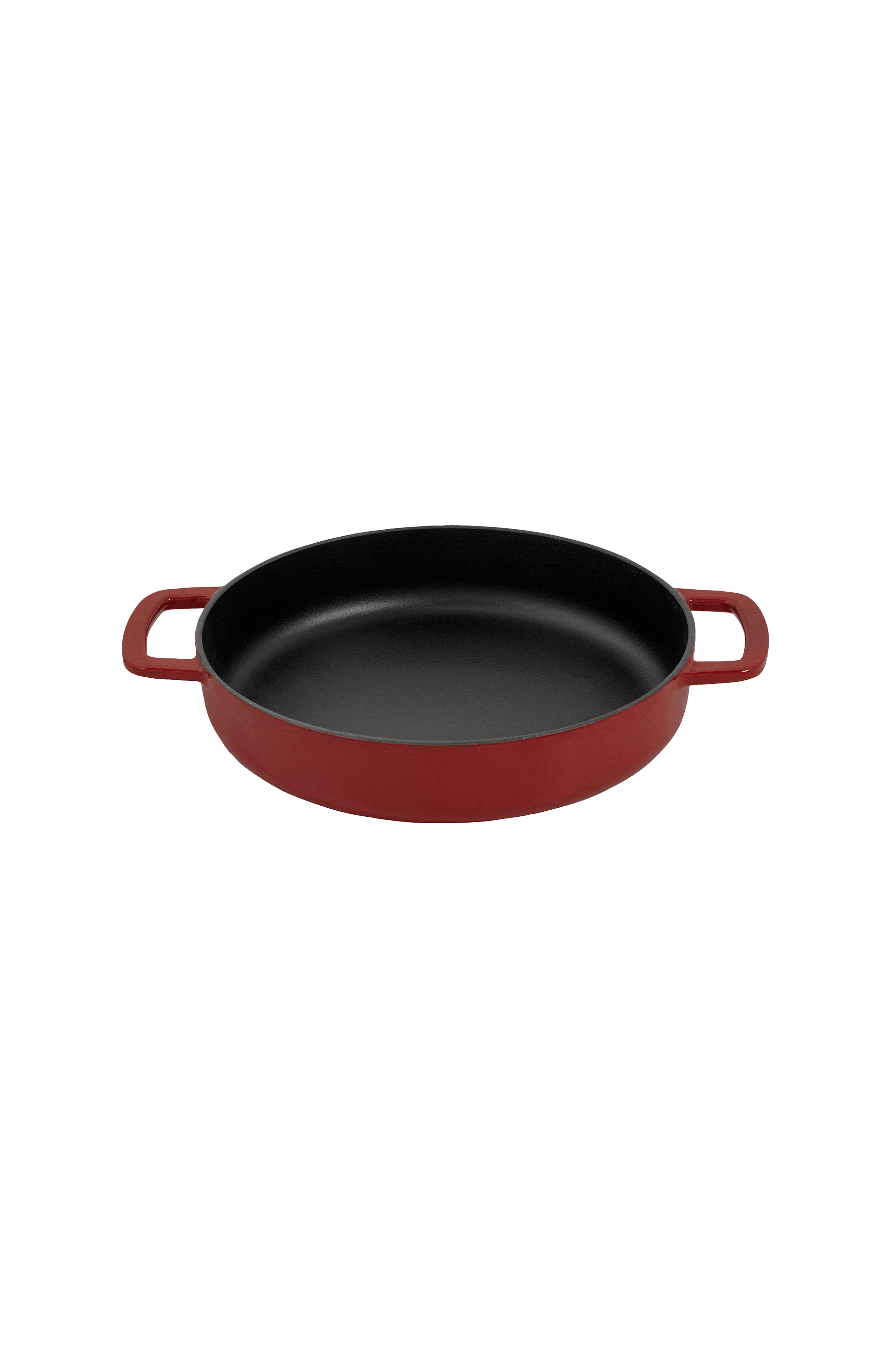 Skillet 24 cm emaljert resirkulert støpejern Bordeaux