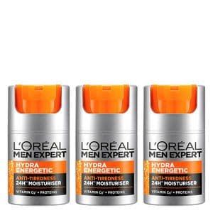 L'Oréal Paris Men Expert Hydra Energetic Moisturising Lotion Trio 3x50ml