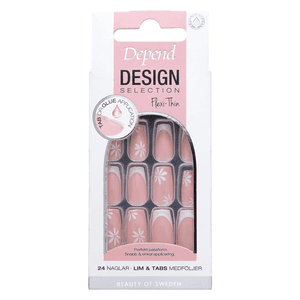 Depend Design Selection French Flower Blossom Short Coffin 1pcs