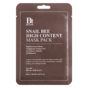 Benton Snail Bee High Content Mask 1pcs