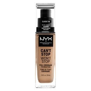 NYX Professional Makeup Can't Stop Won't Stop Full Coverage Foundation Classic Tan 30ml