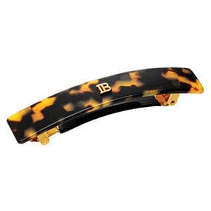 Balmain Cellulose Acetate Barrette Pour Cheveux Medium Hairclip Tortoise Shell