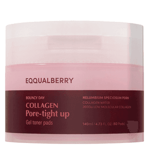 EQQUALBERRY Collagen Pore-Tight Up Gel Toner Pads 60pcs