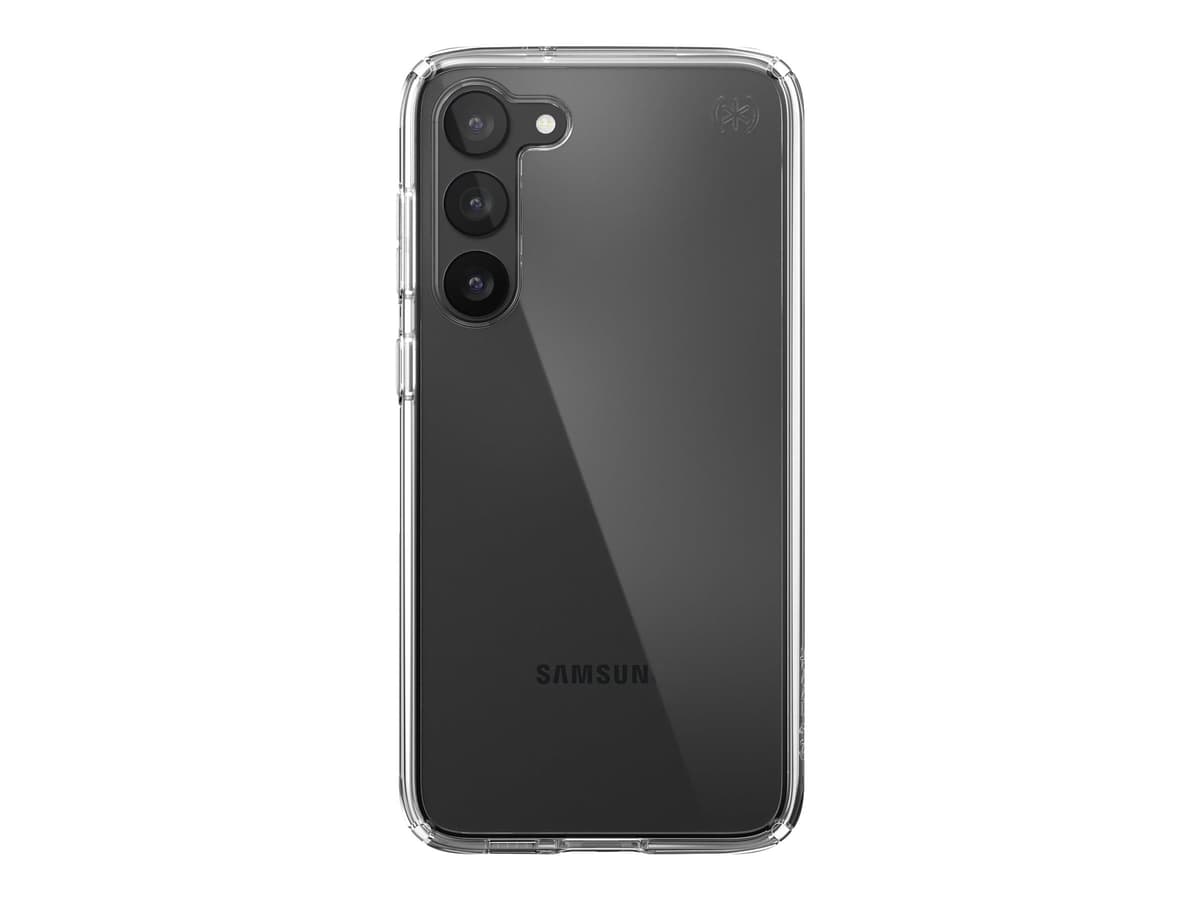 Speck Presidio Perfect-Clear - Samsung Galaxy S23+ Case with MICROBAN Coating - Clear
