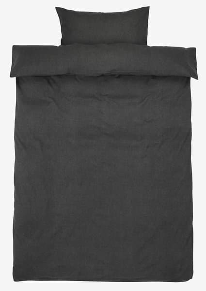 Flanellsengesett VITA 140x200 mørk grå