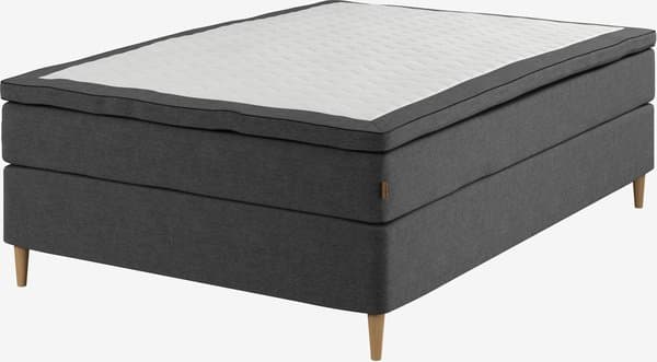 Kontinentalseng 140x200 HEMLA grå-40 Medium lateks