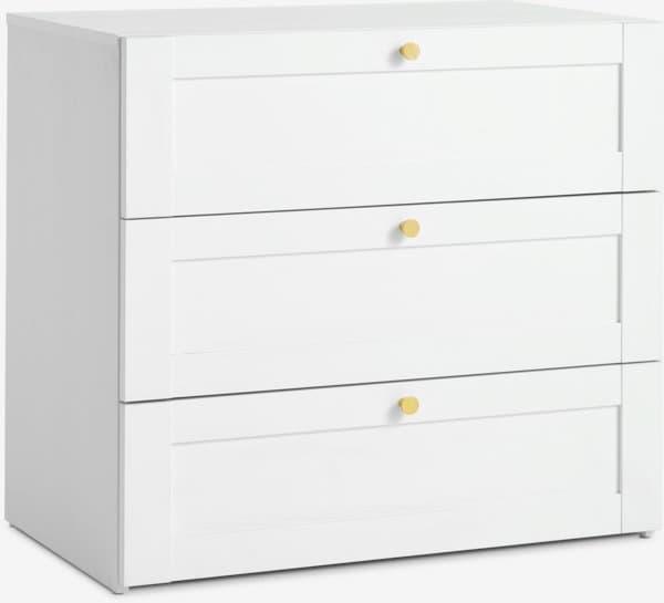 Kommode FRAMLEV 3 skuffer hvit