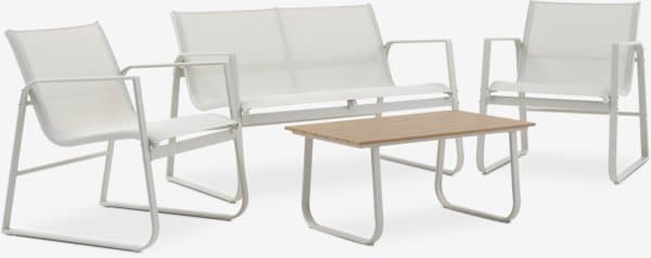 Loungesett HORNSLET 4 seter beige