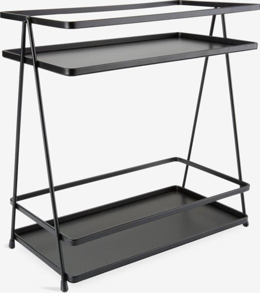 Baderomshylle NACKA B14xL26xH28cm svart