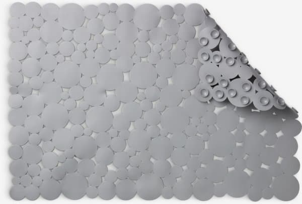 Badekarmatte DELARY 45x65cm grå gummi