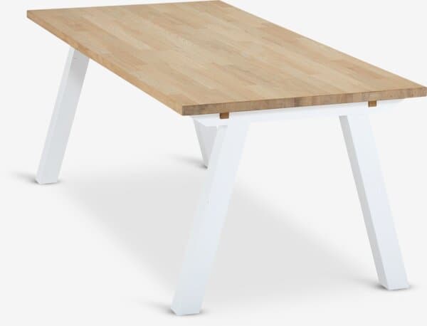 Spisebord SKAGEN 90x200 natur eik/hvit