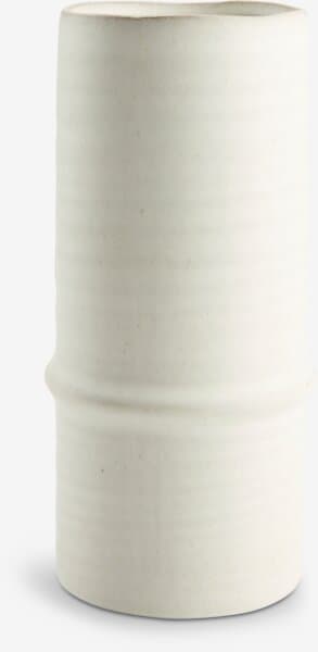 Vase EMANUEL Ø12xH25cm hvit