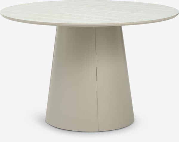 Spisebord KLIPLEV Ø120 travertinfarget/beige