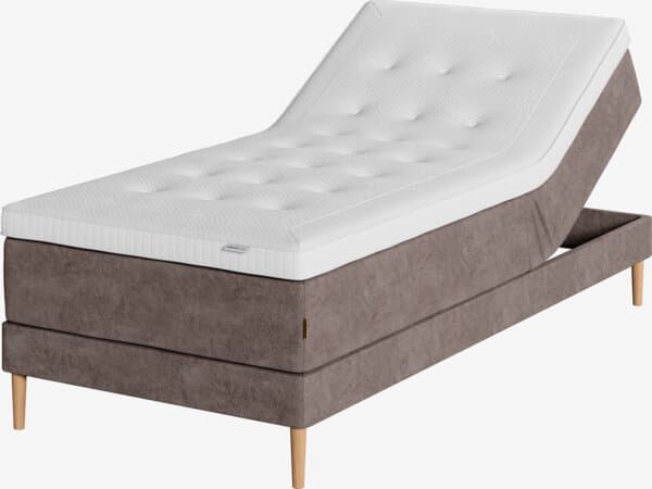 Regulerbar seng 90x210 KUPELVA + BRYA brun-92 Medium