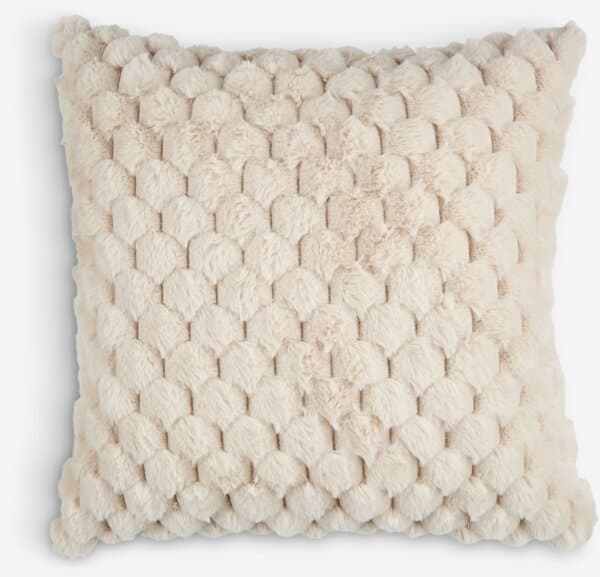 Pyntepute HVIDBLOMME 45x45 beige
