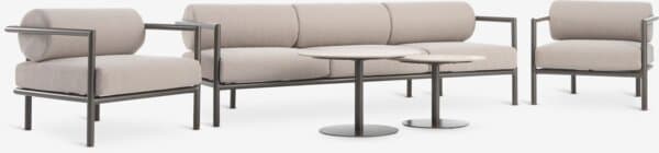 Loungesett BRUMUNDDAL 5 seter brun