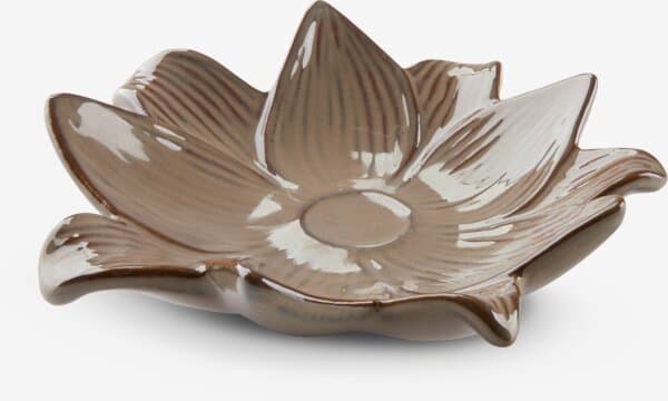 Pyntefat FLYGSFORS Ø15xH4cm brun