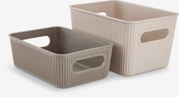 Kurvsett JUNSELE 2stk plast sand