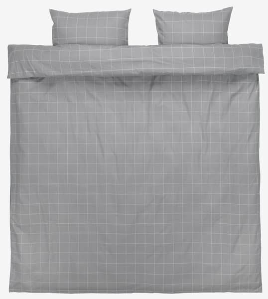 Flanellsengesett THERESA 200x220 grå