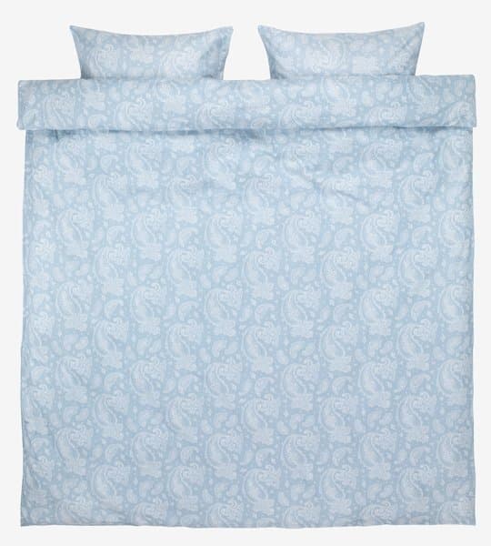 Flanellsengesett PATRICIA 200x220 blå