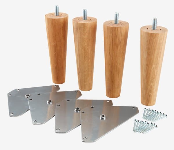 Sengeben Ø5xH15cm HAMNELVA eik 4 stk/pk