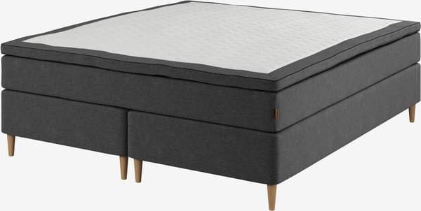 Kontinentalseng 160x200 HEMLA grå-40 Medium lateks