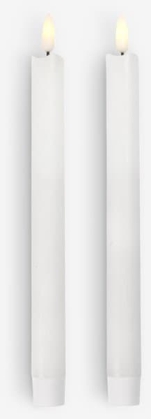 LED-kronelys ESBEN H25cm 2stk/pk