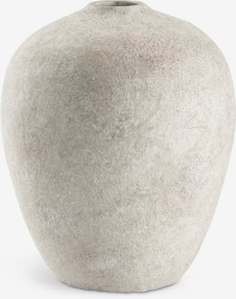 Vase IVAR Ø17xH21cm hvit/grå