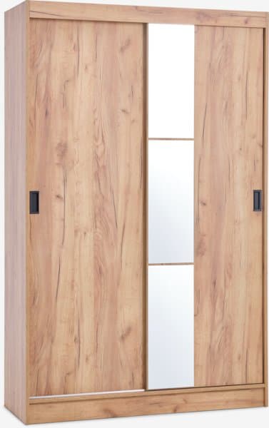 Skap ODDER 120x201 m/speil natur villeikfarget