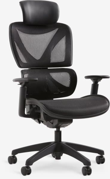 Kontorstol VARPELEV svart mesh/svart