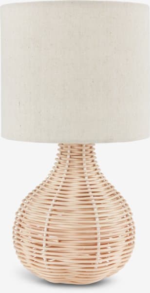 Bordlampe HELMER Ø17xH32cm natur