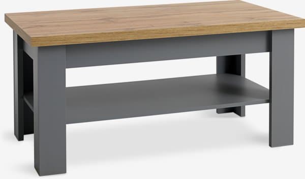 Sofabord MARKSKEL 60x110 grå/natur villeikfarget
