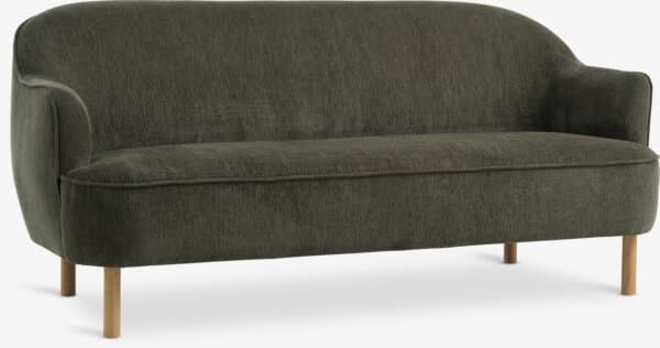 Sofa BREDAL 2,5 seter olivengrønn stoff