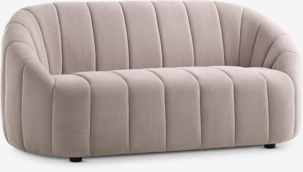 Sofa HUNDIGE 2-seter beige stoff
