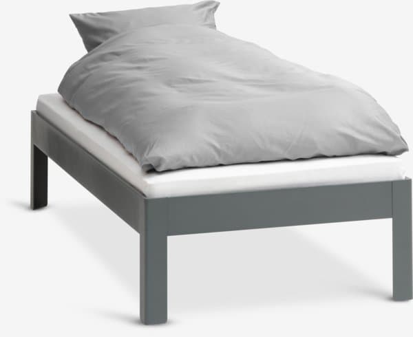 Sengeramme KILDEN 90x200cm mørk grå