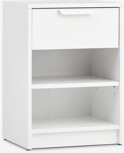 Nattbord JENSLEV 1 skuff hvit