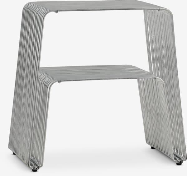 Pidestall UDBY 36x46 1 hylle krom