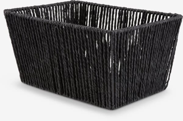 Kurv LARSEMIL B23xL33xH17cm svart