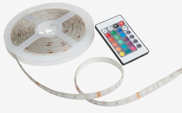 LED-lysstrip PONTUS m/fjernkontroll
